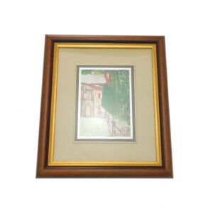 Quadro pitturato su lastra argento