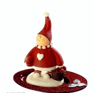 Piattino con candela gnomo