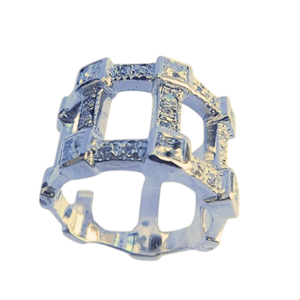 Anello argento con zirconi