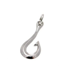 Ciondolo argento a forma di amo"" - immagine 1