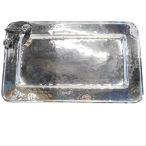 Vassoio rettangolare in argento