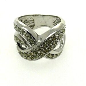 Anello argento a forma di X