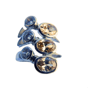 Anello argento con zirconi