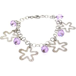 Bracciale argento con ciondoli - immagine 1