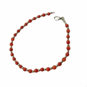 Bracciale argento con corallo - immagine 1