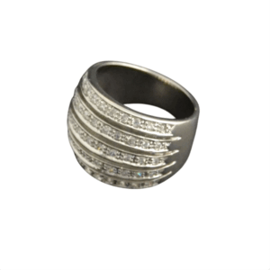 Anello argento con zirconi - immagine 1