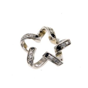 Ciondolo argento con zirconi e pietre colorate - immagine 1