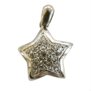 Ciondolo argento stella con zirconi - immagine 1