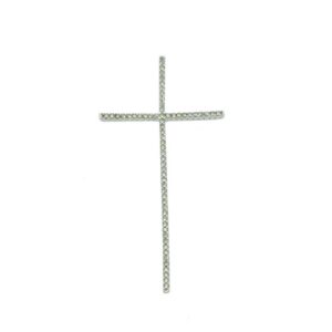 Ciondolo croce piccola con zirconi - immagine 1
