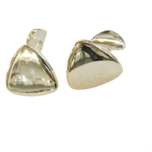 Gemelli in argento 925 forma triangolare - immagine 1