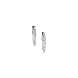 Cerchietto argento cubic zirconia 1,5mm diametro 2 cm - immagine 1