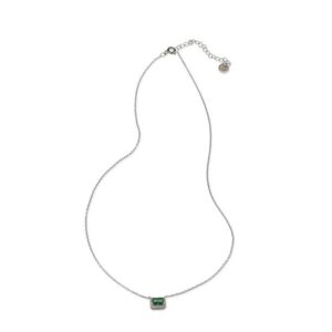 Collana in argento 925 zircone smeraldo - immagine 1