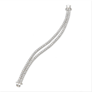 Bracciale in ottone e zirconi - immagine 1