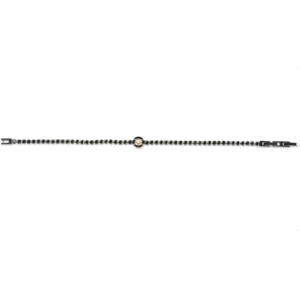 Bracciale in acciaio e zirconi - immagine 1