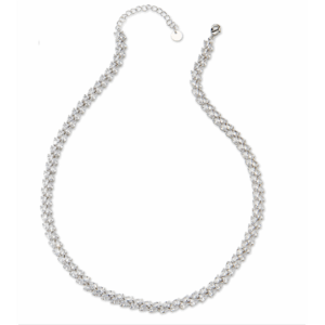 collana ottone finitura rodio - immagine 1