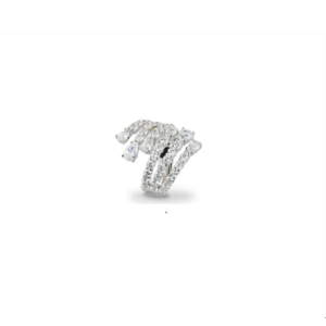 Anello in ottone e zirconi - immagine 1