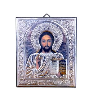 Icona Cristo in argento