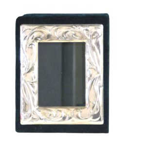 Cornice pieghevole in velluto verde