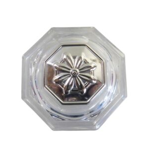 Scatolina in cristallo con lamina argento