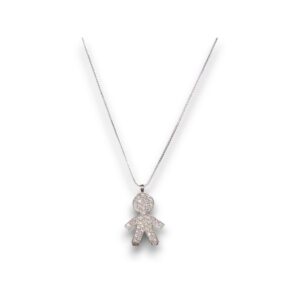 Collana argento con ciondolo maschietto - immagine 1