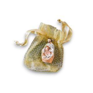 Presepe con sacchettino in organza