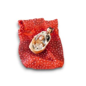 Presepe con sacchettino in organza