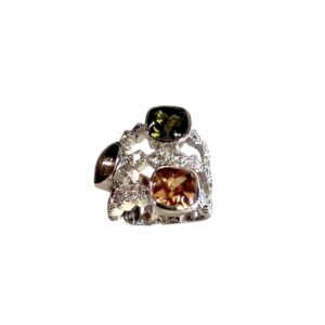 Anello argento con zirconi bianchi - immagine 1