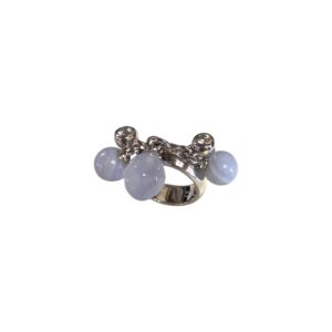 Anello argento con pietre movibili - immagine 1