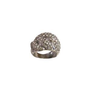 Anello argento a 4 fasce zirconi - immagine 1
