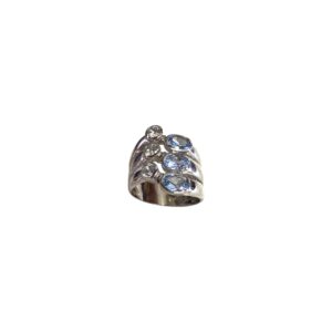 Anello argento con pietre celesti - immagine 1