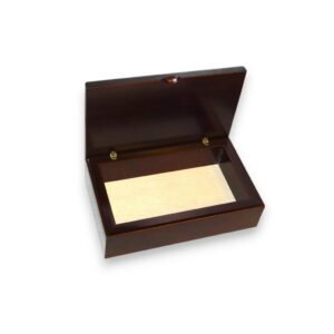 Cofanetto legno con fedi - immagine 1