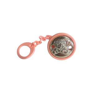 Pinza portaciuccio rosa con angelo - immagine 1