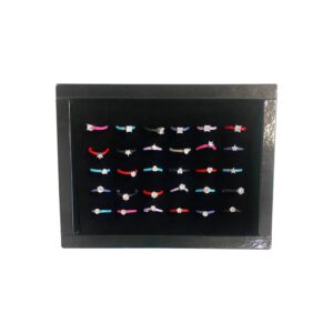 Anelli argento e caucciù colorati