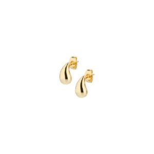 Orecchini ottone goccia fin.oro - immagine 1
