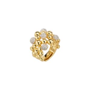 Anello ottone cubic zirconia - immagine 1