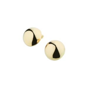Orecchini ottone fin.oro a clip - immagine 1