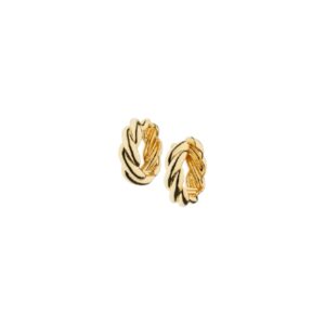 Orecchini ottone fin. oro lucido - immagine 1