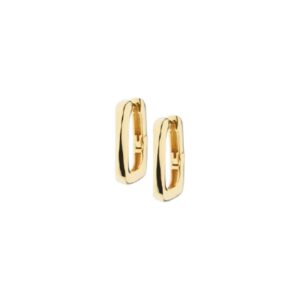 Orecchini ottone fin. oro lucido - immagine 1