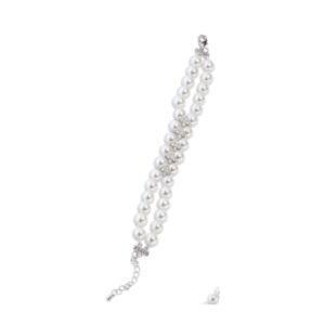 Bracciale perle maiorca bianche - immagine 1