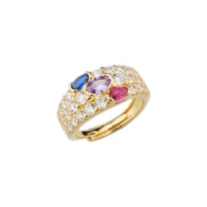Anello argento zaffiro rubino - immagine 1