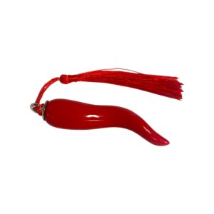 Corno rosso con nappina - immagine 1