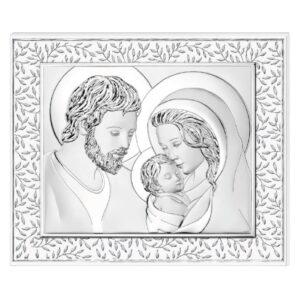 Pannello Sacra Famiglia dec.foglie - immagine 1