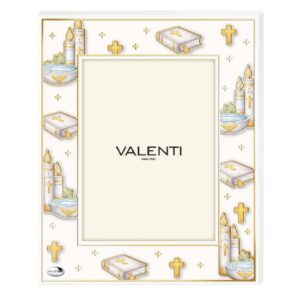 Cornice Battesimo foglia oro - immagine 1