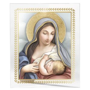 Pannello vetro Madonna che allatta - immagine 1