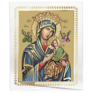 Pannello vetro Madonna Soccorso - immagine 1