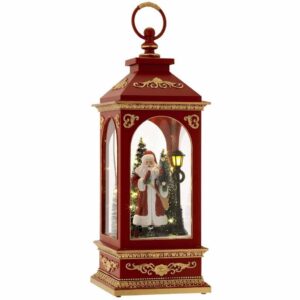 Lanterna Babbo Natale e luci - immagine 1