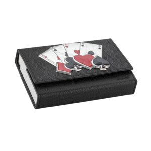 Portamazzo carte gioco doppio nero - immagine 1