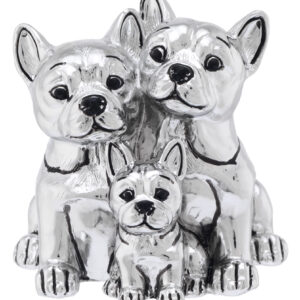 Famiglia di bulldog con cuori - immagine 1